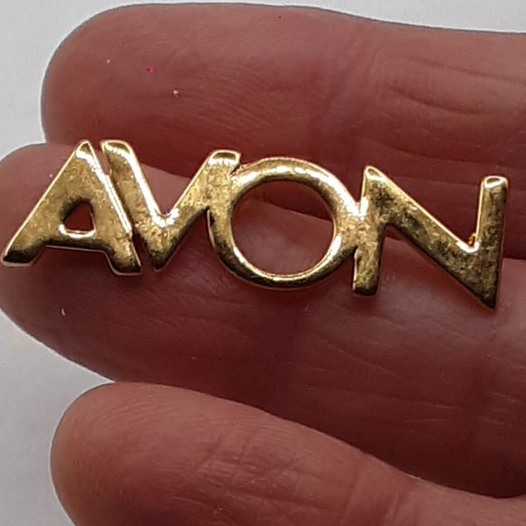 AVON Exclusive Representative Pin Brooch Pinback Clasp Block Letters - Picture 2 of 8